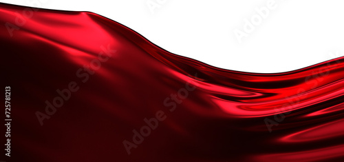 abstract red fabric in motion