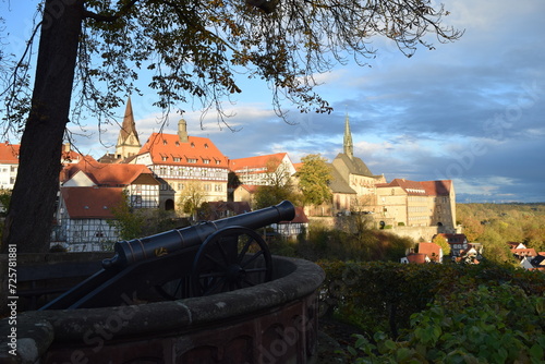 Fügeler cannon in Warburg; Germany; North Rhine-Westphalia