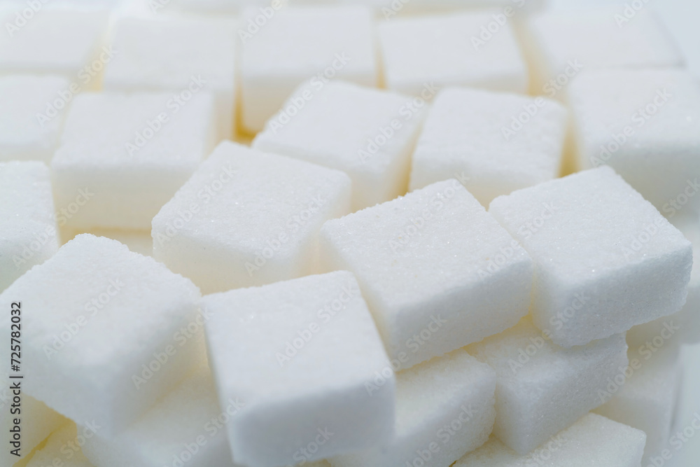 Background of many sugar cubes Background of many sugar cubes