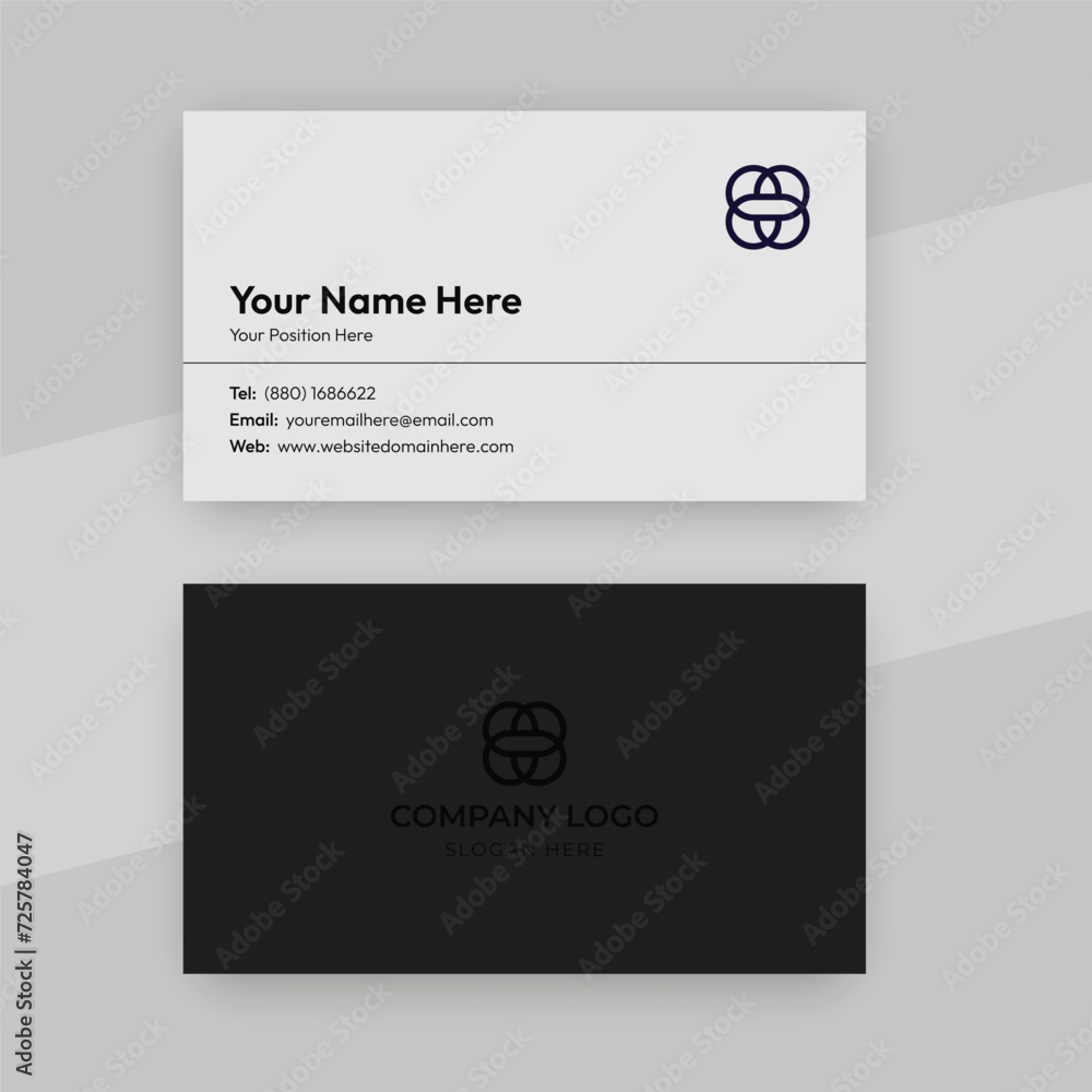Corporate modern simple business card design vector template Corporate modern simple business card design vector template