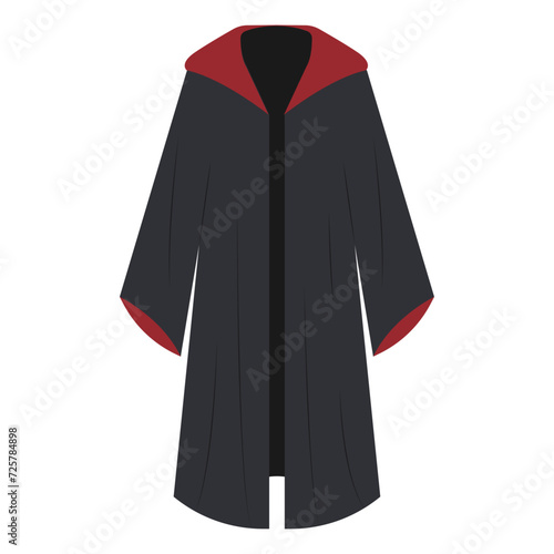 Mantle. Clothes for wizards. Vector illustration.