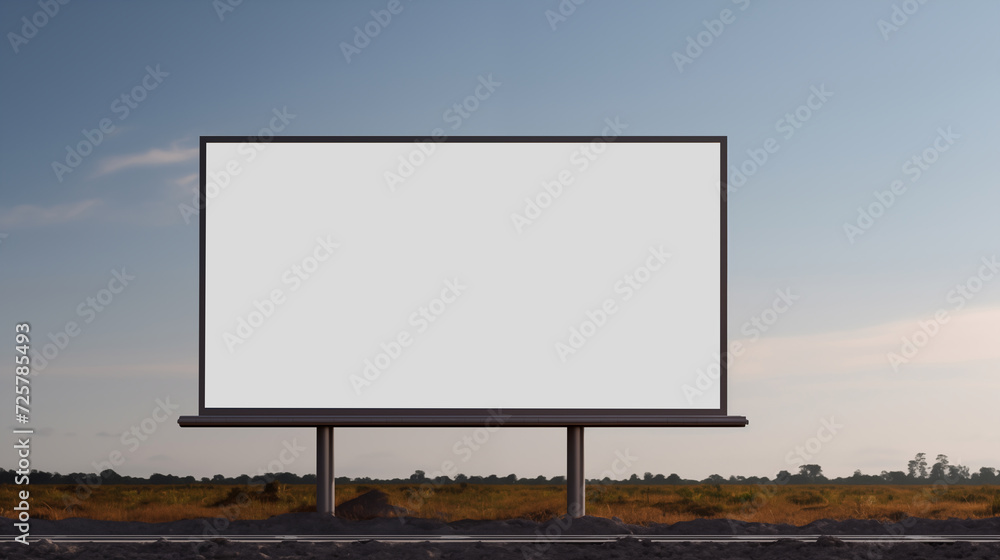 Blank Billboard Against a Sky Blank Billboard Against a Sky