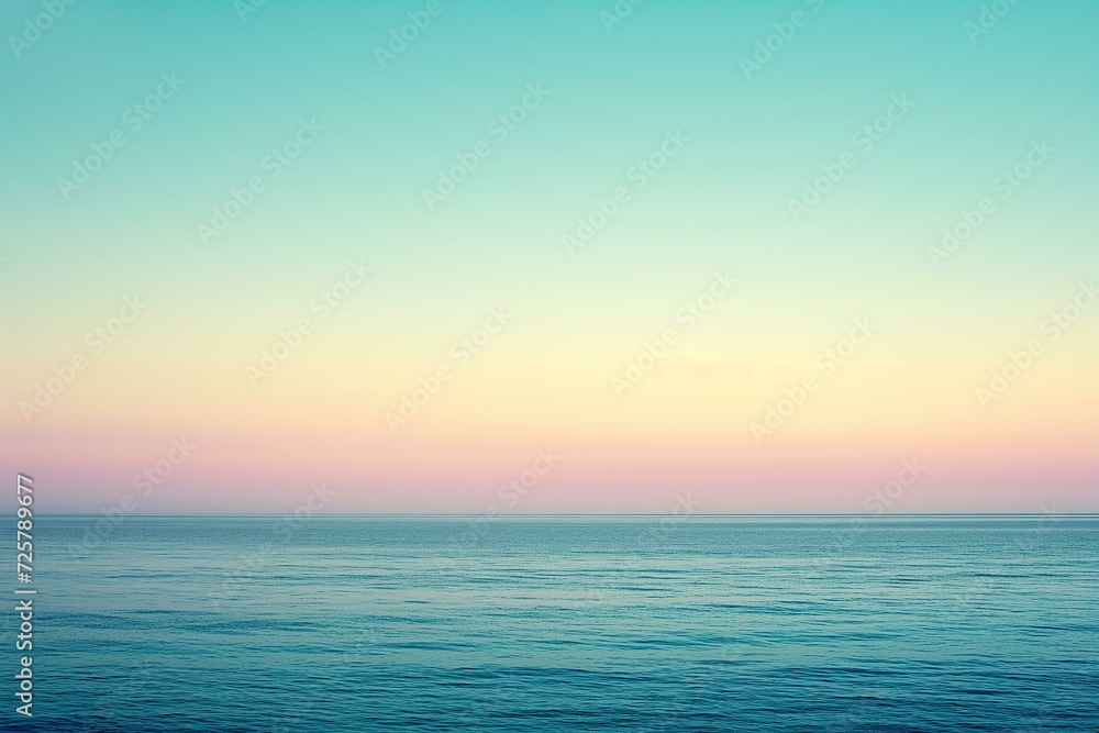 Serene Seascape with Pastel Sunset