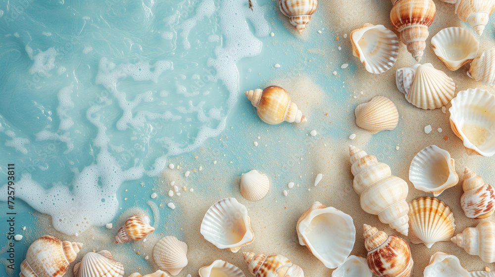 Beachside Treasures Seashells and Starfish on Sandy Shores Beachside Treasures Seashells and Starfish on Sandy Shores