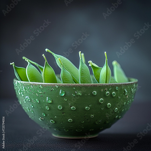 bowl with peapod photo