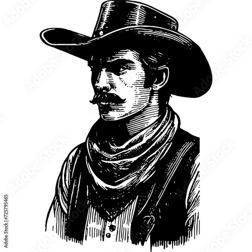 Wild West Cowboy Portrait