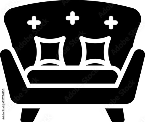 Sofa bed icon