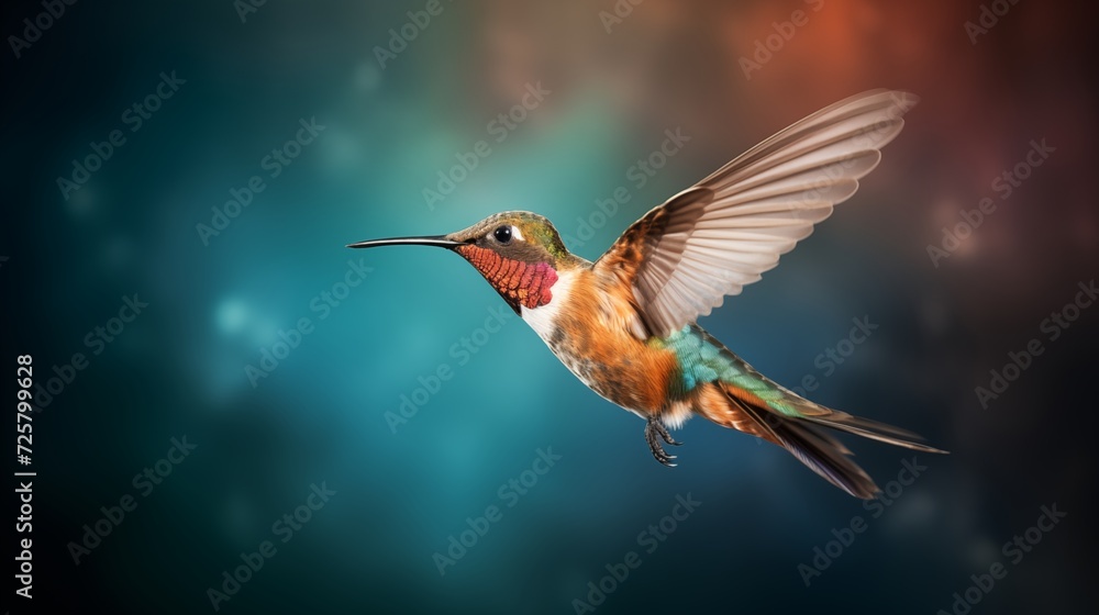 Naklejka premium Hummingbird in motion