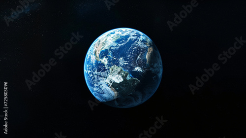 Blue Marble Elegance: An iconic view of Earth showcasing its stunning blue hues from space, capturing the elegance and beauty of our planet, beautiful planet earth © Kseniya