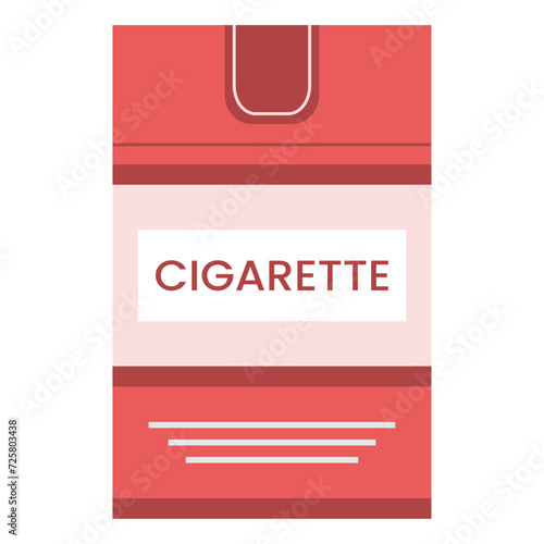A pack of cigarettes. Vector illustration.
