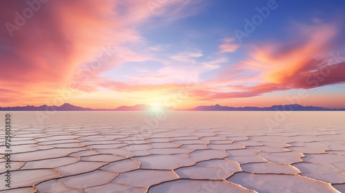 Salt flats mirage