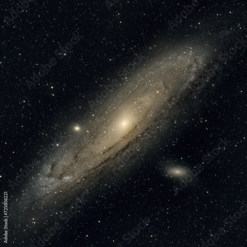 M31 Andromeda Galaxy in the Constellation of Andromeda . Taken in January 2024 and is a stack of 60x 180-seconds sub-exposures