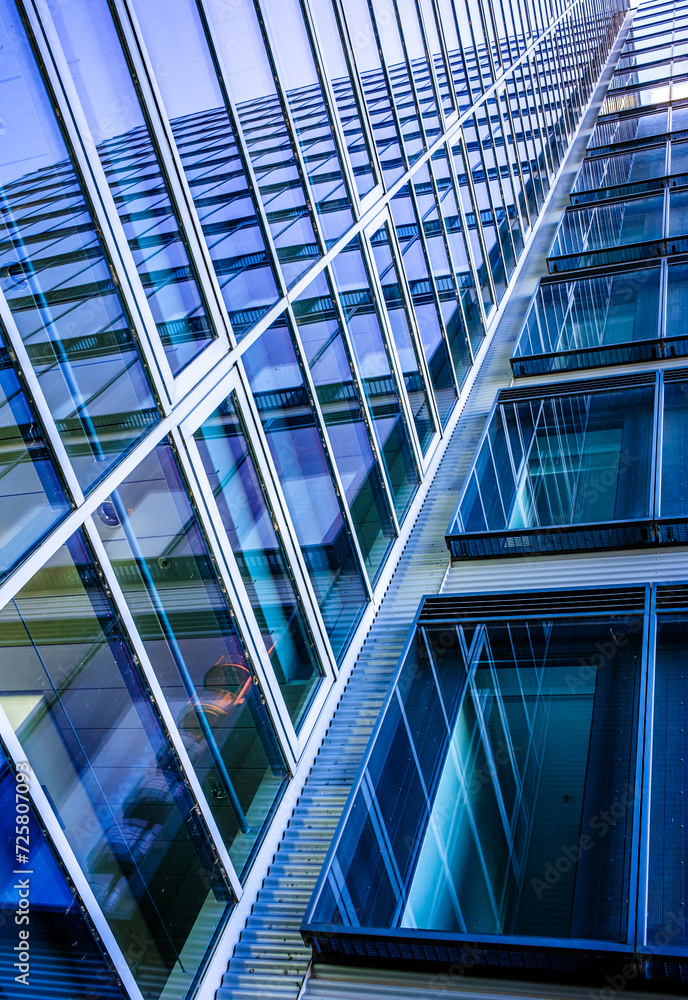 Obraz premium typical windows at an office building