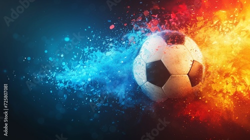 Abstract beautiful background for soccer championship advertising .