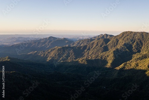 Toma de drone de la Sierra Oaxaque  a 