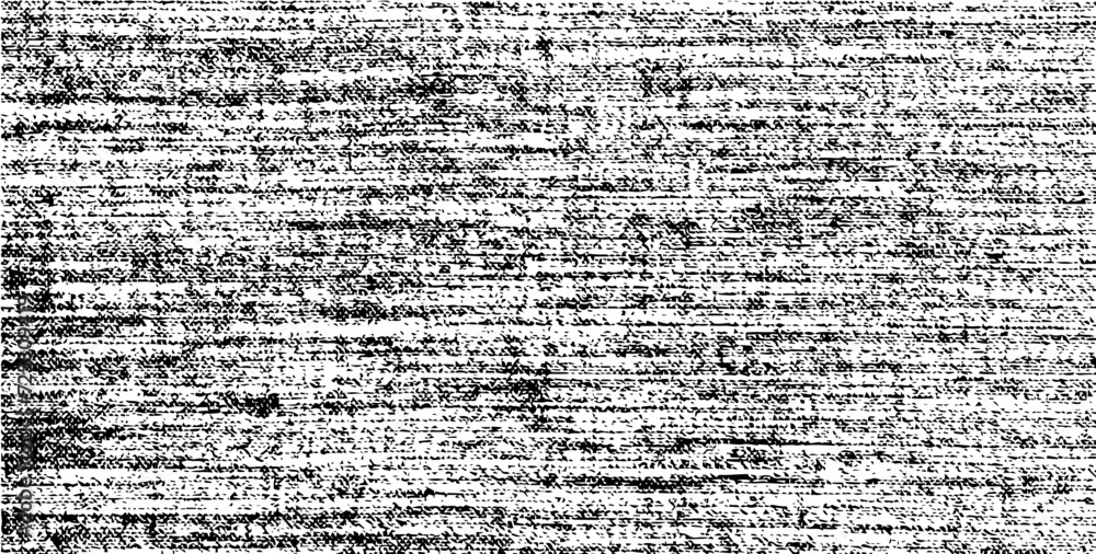 Obraz premium Vector fabric texture. Distressed texture of weaving fabric. Grunge background. Abstract halftone vector illustration. Overlay to create interesting effect and depth. Black isolated on white. EPS10.