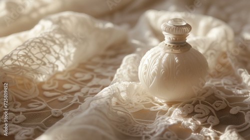 Essence of Elegance - Vintage Perfume on Lace