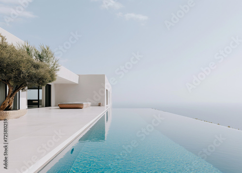 luxury swimming pool in greece © ramona