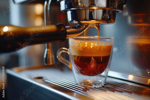 A picture of coffee being poured into a cup. Suitable for coffee-related content and advertisements