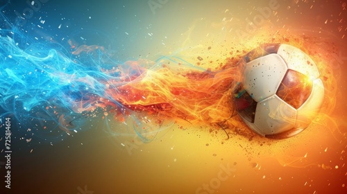 Abstract beautiful background for soccer championship advertising .