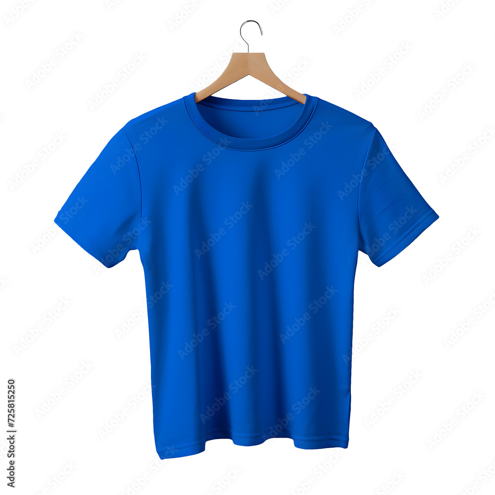 Photo of clean blue t-shirt without background. Ready for mockup Photo of clean blue t-shirt without background. Ready for mockup