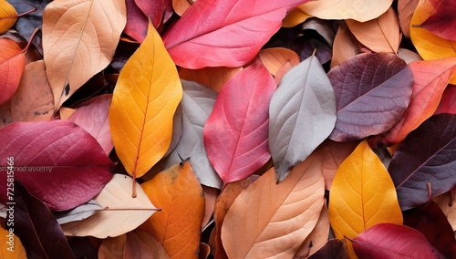 Colorful autumn leaves background. Close up of autumn leaves background.