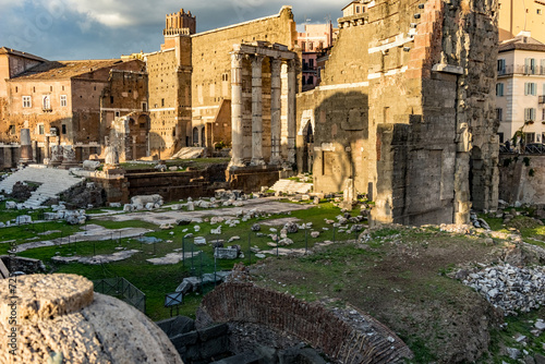 Rome, capital city of Italy, ancient Roman ruins of the central historic part of the city