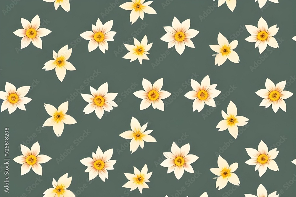 Repetitive floral pattern Repetitive floral pattern