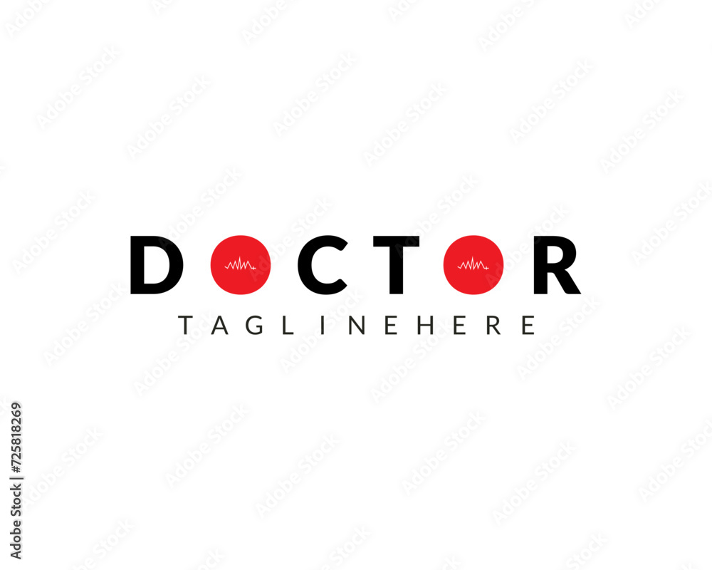 Logo for health care phonendoscope design. Logo for health care phonendoscope design.