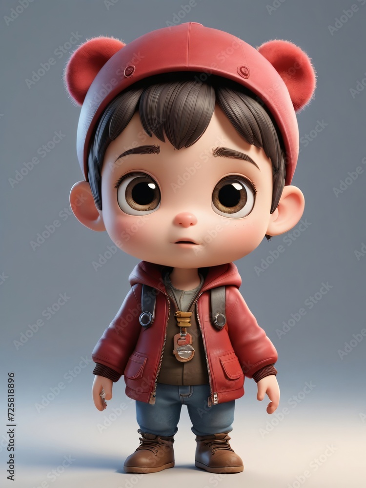 Photo Of A 3D Cartoon Currant Character Isolated On A White Background Photo Of A 3D Cartoon Currant Character Isolated On A White Background
