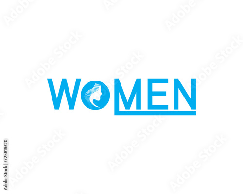 women empowerment logo design vector