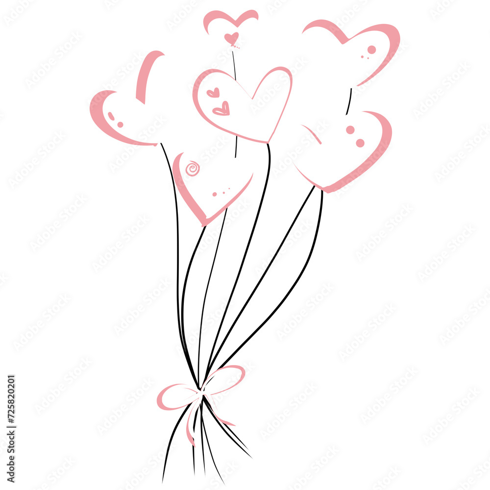 Heart balloons group For wedding and Valentine’s day Heart balloons group For wedding and Valentine’s day