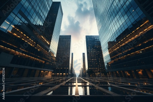 Wallpaper Mural Photo of skyscrapers against Torontodigital.ca