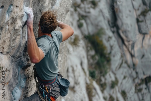 Rock climbing on vertical walls