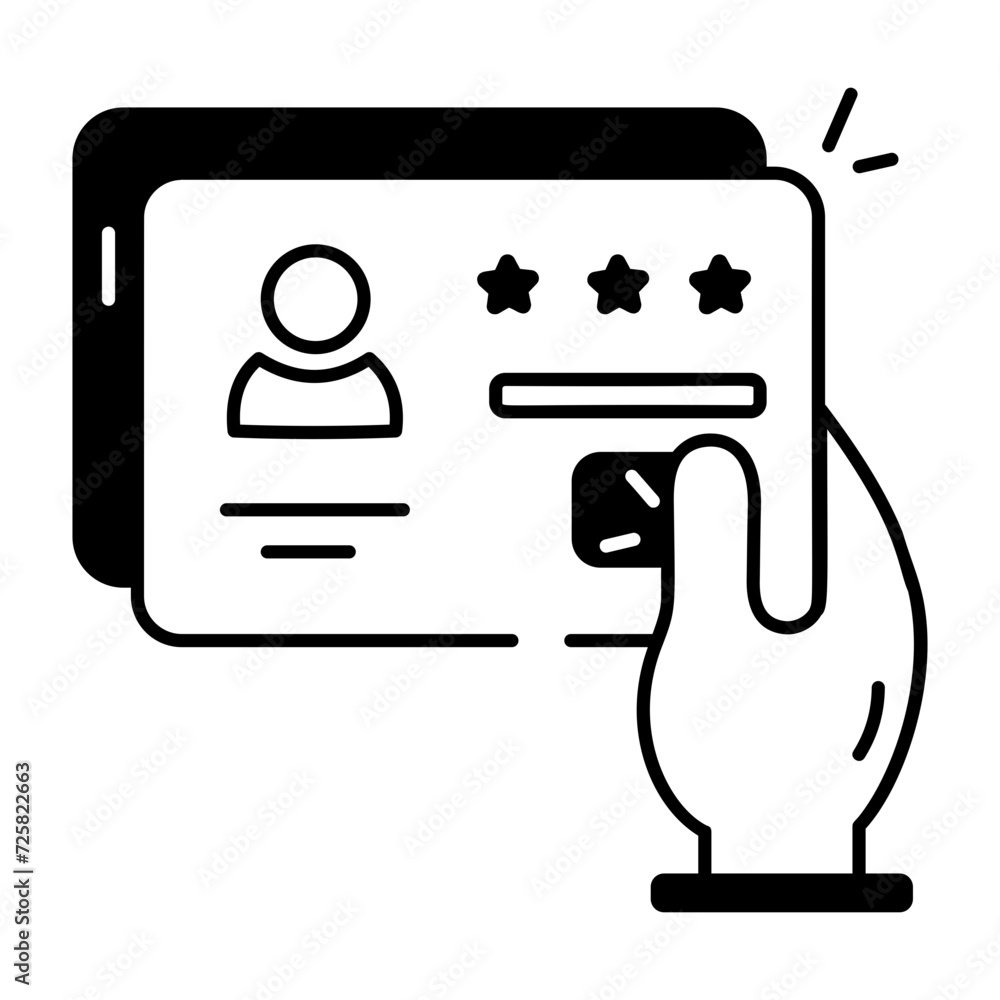 Linear Icon Depicting Customer Services Linear Icon Depicting Customer Services