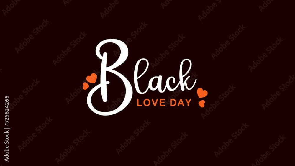 Black Love Day Text Animation. Great for Black Love Day Celebrations, for banner, social media feed wallpaper stories. Black Love Day Text Animation. Great for Black Love Day Celebrations, for banner, social media feed wallpaper stories.