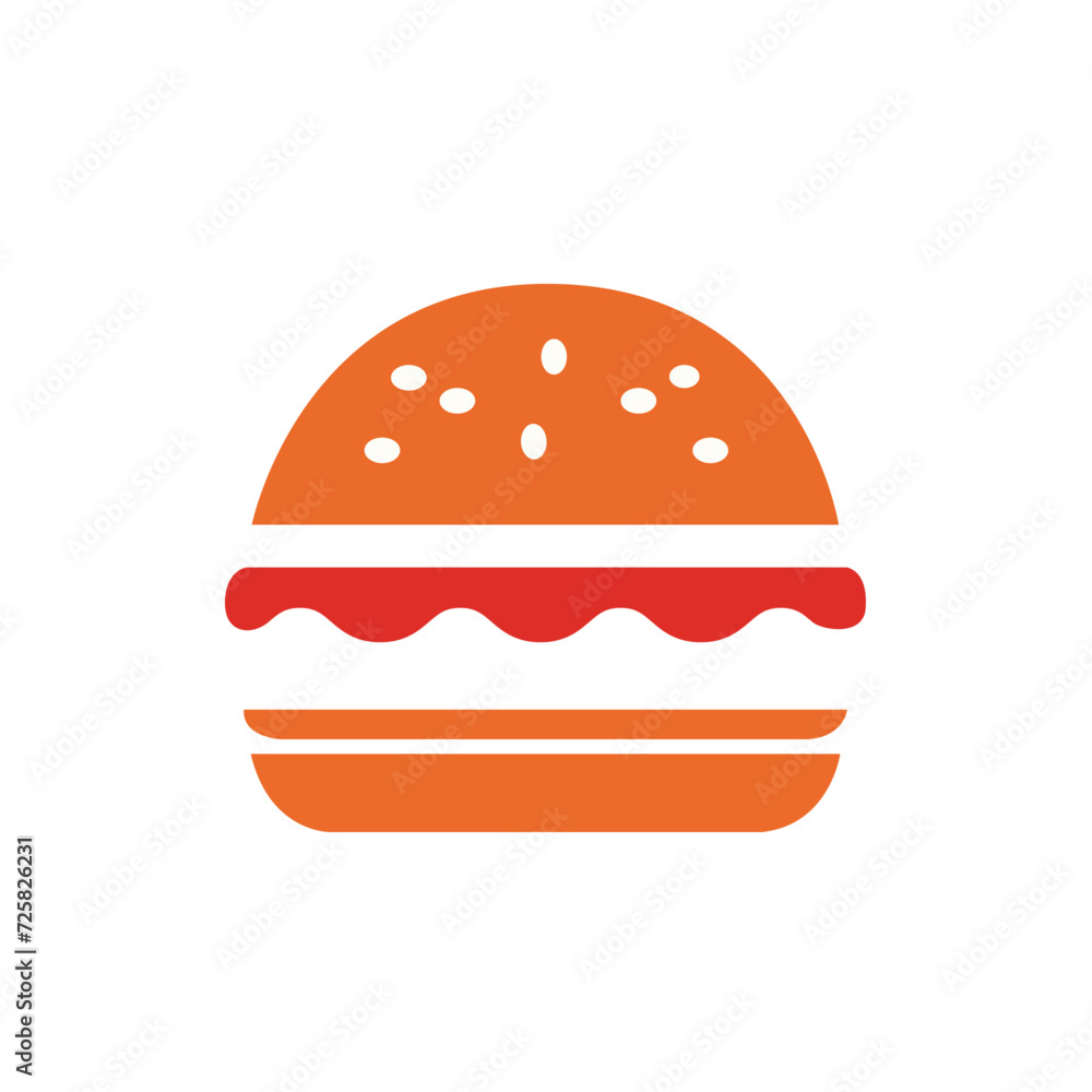 Burger minimal vector illustration