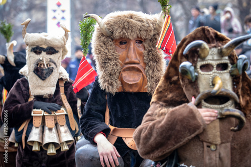 Masquerade festival in Pernik, Bulgaria. Culture, indigenous