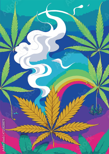 Text Background Set: Rainbow Landscape, Dragon, Dinosaur, Festival, Frame, Legalize, Chinese, Asian, Japanese, Engraving