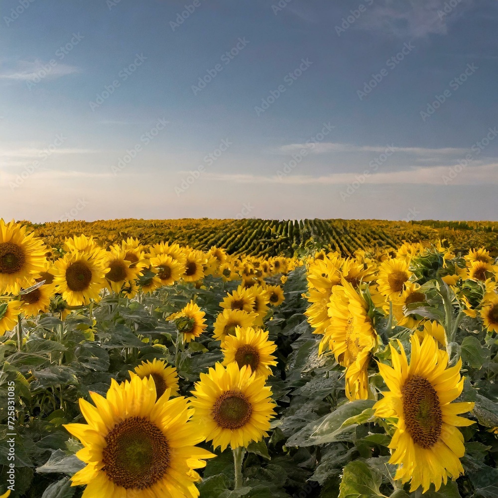 Obraz premium Sonnenblumenfeld 