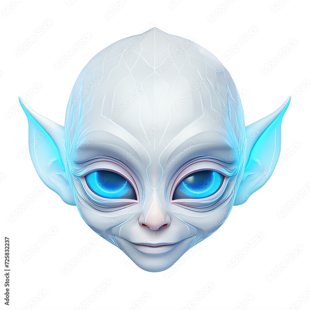 futuristic blue elf alien on a transparent background png isolated futuristic blue elf alien on a transparent background png isolated
