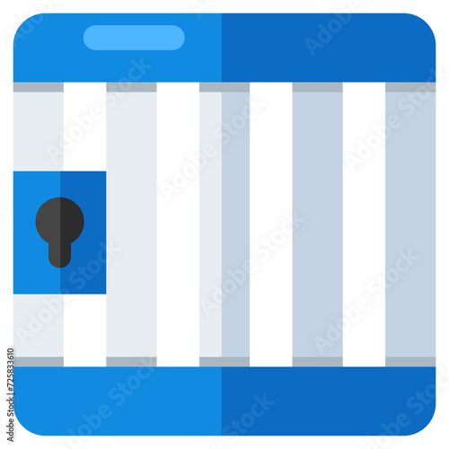 A unique design icon of jail