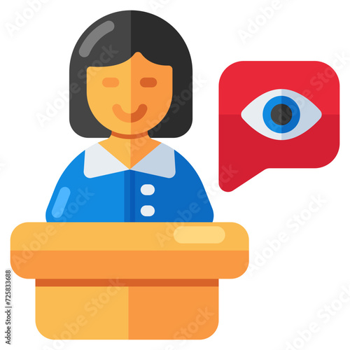 Premium download icon of eyewitness 