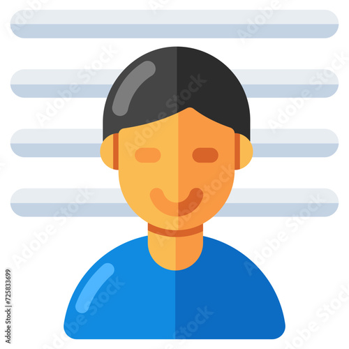 Unique design icon of prisoner 