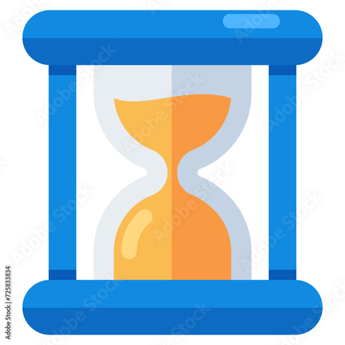 Vector design of hourglass, vintage timer 