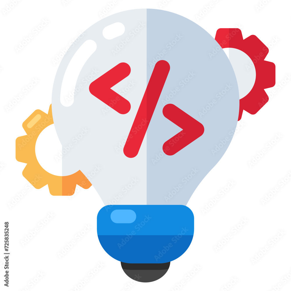 Unique design icon of web coding Unique design icon of web coding