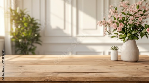 wooden coffee table with a wooden window is placed next to a white couch in front of it 