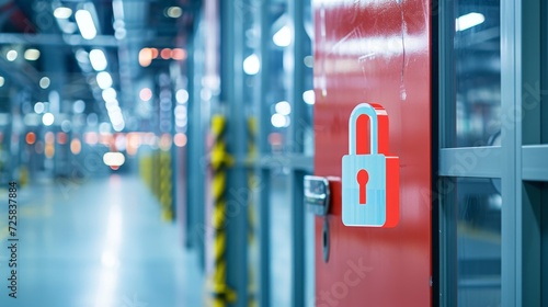 Secure Workplace: Signs and the Lock Symbol