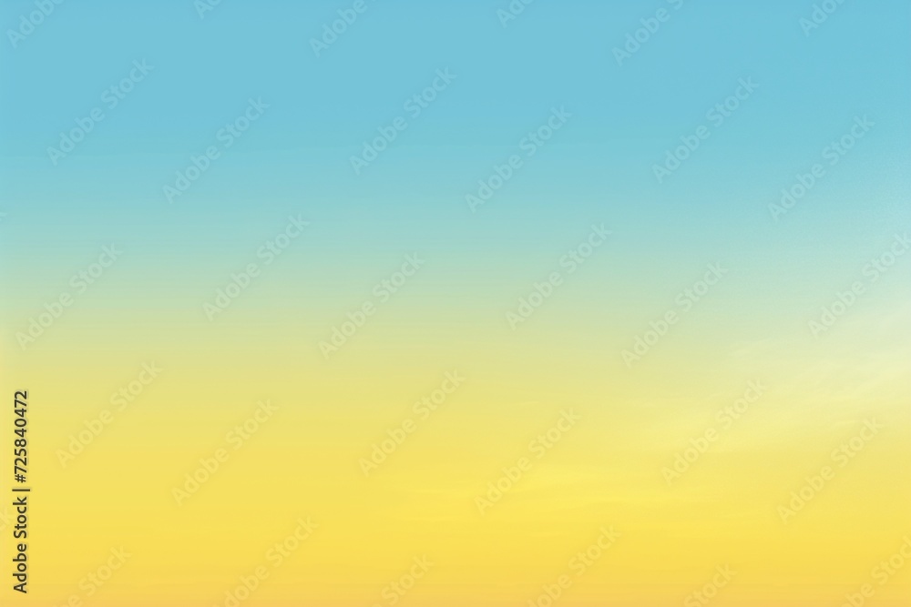 a gradient background blending sunshine yellow with pale sky blue, evoking the warmth and brightness of a summer day