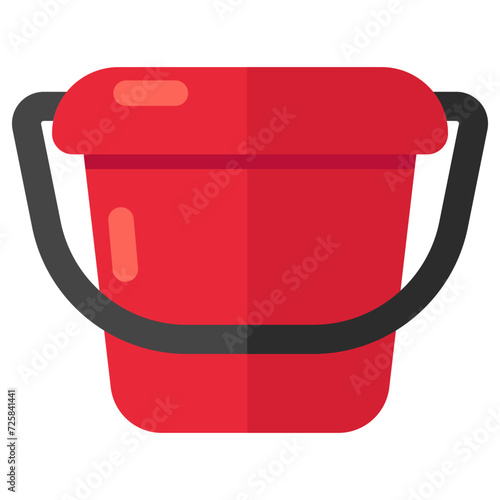 Editable design icon of water basket 